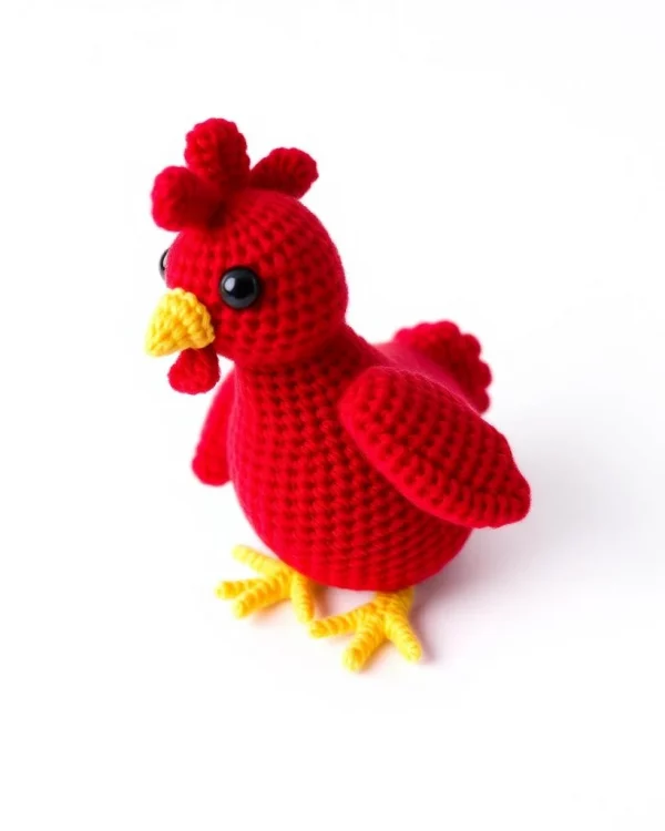 Red Hen Crochet Plushie