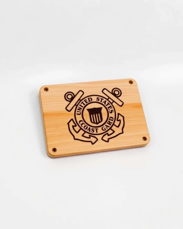 US Coast Guard Wooden Plaque