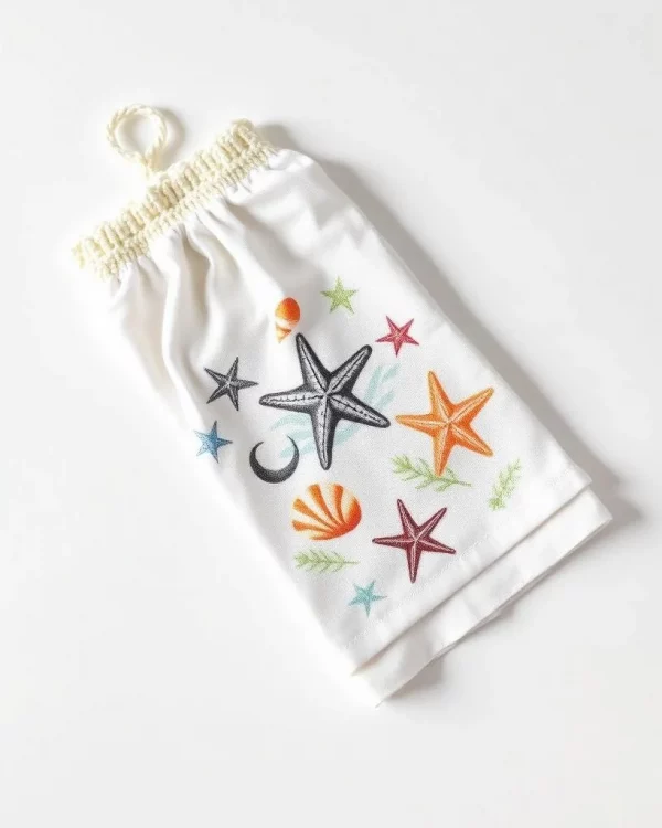 Coastal Beach Hanging Kitchen Towel