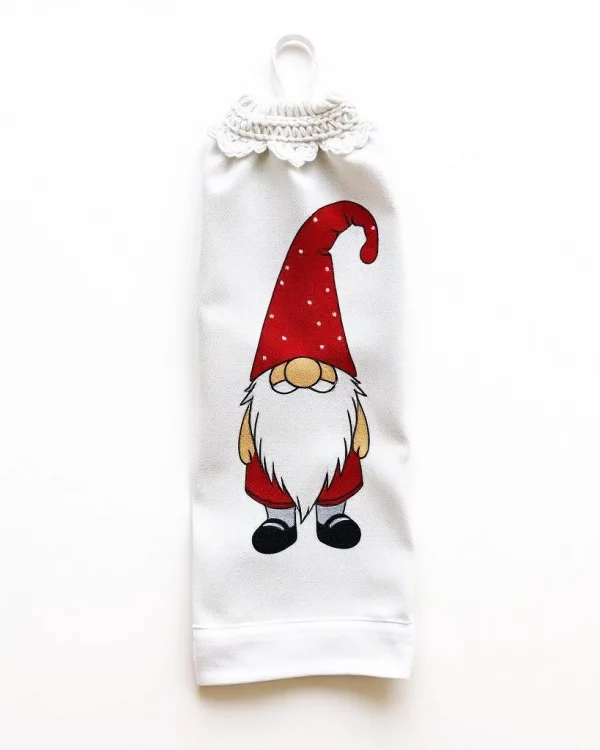 Holiday Gnome Hanging Kitchen Towel