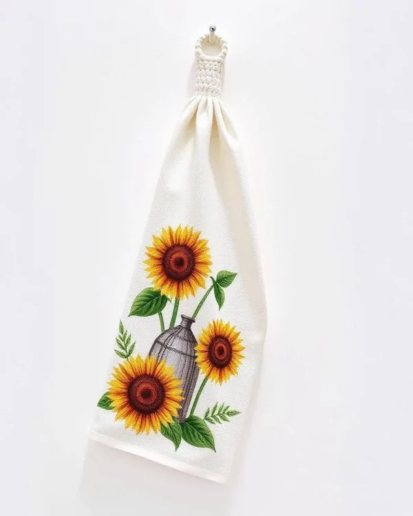 Sunflower Hanging Kitchen Towel